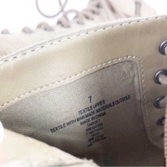 Mossimo Supply Co tan lace up ankle booties - Picture 7 of 8